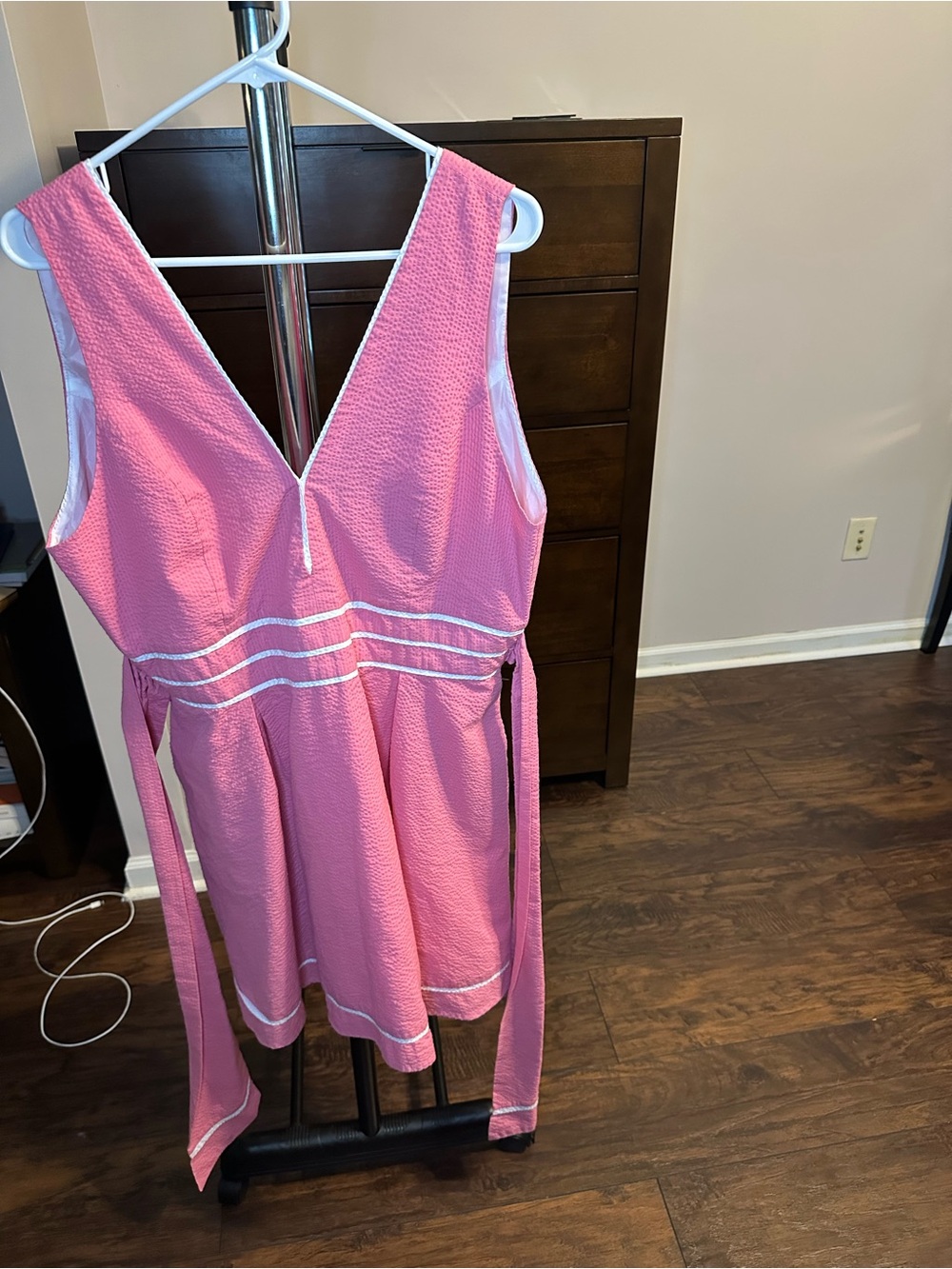 Women’s Pink Sleeveless with Contrast Trim
